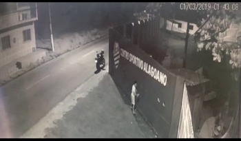 CT do CSA é pichado por suposto torcedor do CRB